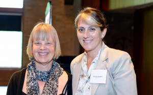 Rena Upitis (left) with iSCORE Teaching Award winner Marlene Sampaio